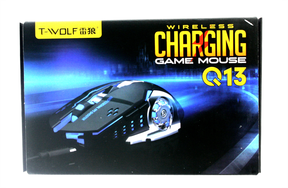 Игровая Бесшумная Беспроводная Мышка c зарядкой Q13 Charchering